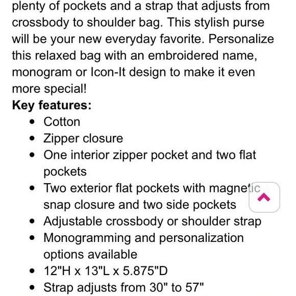 Thirty-One Blue and Gray Patterned Crossbody Bag - Picture 4 of 4